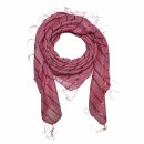 Baumwolltuch - rosa Lurex mehrfarbig 1 - quadratisches Tuch
