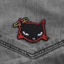 Patch - Black Cat - Cat with safety pin