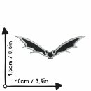 Patch - Bat - small black-white