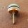 Ceramic door knob shabby chic - Stripes - green-blue