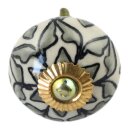 Möbelknauf aus Keramik Shabby Chic - Blume 25 -...