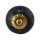 Ceramic door knob shabby chic - used look - blue - brown