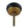 Ceramic door knob shabby chic - used look - blue - brown