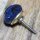Ceramic door knob shabby chic - used look - blue - brown