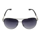 Aviator Sunglasses with Stars - black shaded