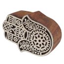 Wooden Stamp - Hamsa - 2,7 inch - Stamp made of wood