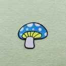 Patch - Mushroom - blue white