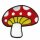Patch - Mushroom - red white