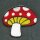 Patch - Mushroom - red white