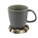 Felt Coaster - Felt balls - Coasters for drinks - colourful grey - Natural Shades - round