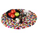 Felt Coaster - Felt balls - Coasters for drinks - multicoloured - round
