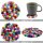 Felt Coaster - Felt balls - Coasters for drinks - multicoloured - round