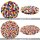 Felt Coaster - Felt balls - Coasters for drinks - multicoloured - round