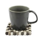 Felt Coaster - Felt balls - Coasters for drinks - colourful grey - Natural Shades - square