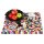 Felt Coaster - Felt balls - Coasters for drinks - multicoloured - square