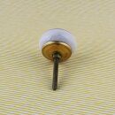 Ceramic door knob shabby chic - Stripes - colourful
