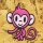 Patch - Monkey - pink