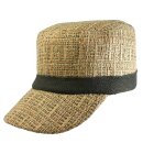 Army Military Cap - Modell 10 - Strohgeflecht - dunkel -...