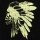 Tank Top with Cut Outs - Mini Dress - Skull - Indian Chief - black