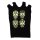Tank Top mit Cut Outs - Minikleid - Cold Shoulder - Totenköpfe - Dia de Muertos - schwarz