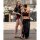 Crop Top - Shirt - Used Look - Stonewashed - black
