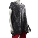 Shirt - Mini Dress - Shirt Dress - Used Look - Stonewashed - black