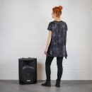 Shirt - Mini Dress - Shirt Dress - Used Look - Stonewashed - black