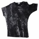 Shirt with Cut Out left - Used Look - Stonewashed - black