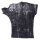 Shirt mit Cut Out links - Used Look - Asymmetrisch - Stonewashed - schwarz