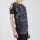 Shirt mit Cut Out links - Used Look - Asymmetrisch - Stonewashed - schwarz