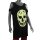 Tank Top mit Cut Outs - Minikleid - Cold Shoulder - Totenkopf - schwarz