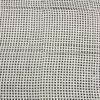 Baumwolltuch - Punkte 0,5 cm weiß - schwarz - quadratisches Tuch