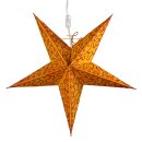 Papierstern - Weihnachtsstern - Stern 5zackig orange...