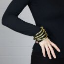 Flexible necklace snake chain gold-colored dark chain bracelet