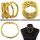 Flexible necklace snake chain gold-colored dark chain bracelet
