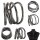 Flexible necklace snake chain anthracite chain bracelet