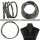 Flexible necklace snake chain anthracite chain bracelet