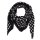Cotton scarf - Dots 2,5 cm black - white 1 - squared kerchief