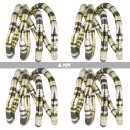 Flexible necklace snake chain silver-anthracite-gold light chain bracelet