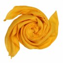 Baumwolltuch - gelb - mandarin - quadratisches Tuch