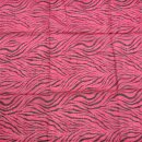 Baumwolltuch - Zebra rot-bordeaux - schwarz - quadratisches Tuch