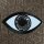 Aufnäher - Auge - weiß-schwarz 8,5 cm - Sticker