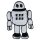 Patch - Robot - grey