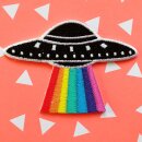 Patch - UFO with rainbow