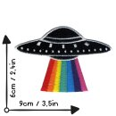 Patch - UFO with rainbow