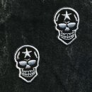 Aufnäher - Totenkopf - klein schwarz-weiß 2er...