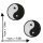 Aufnäher - Yin Yang klein 2er Set - Patch