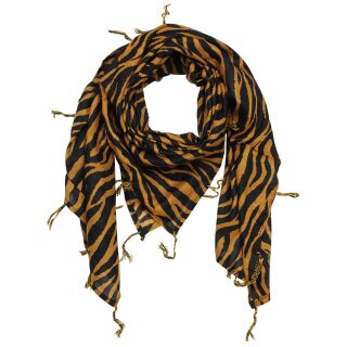 Cotton Scarf - animal patterns - model 07 - squared kerchief