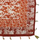 Baumwolltuch - Blumen und Ornamente - Modell 07 - quadratisches Tuch