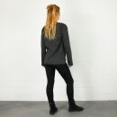 Pullover mit Reißverschluss - langärmlig - grau - Jersey